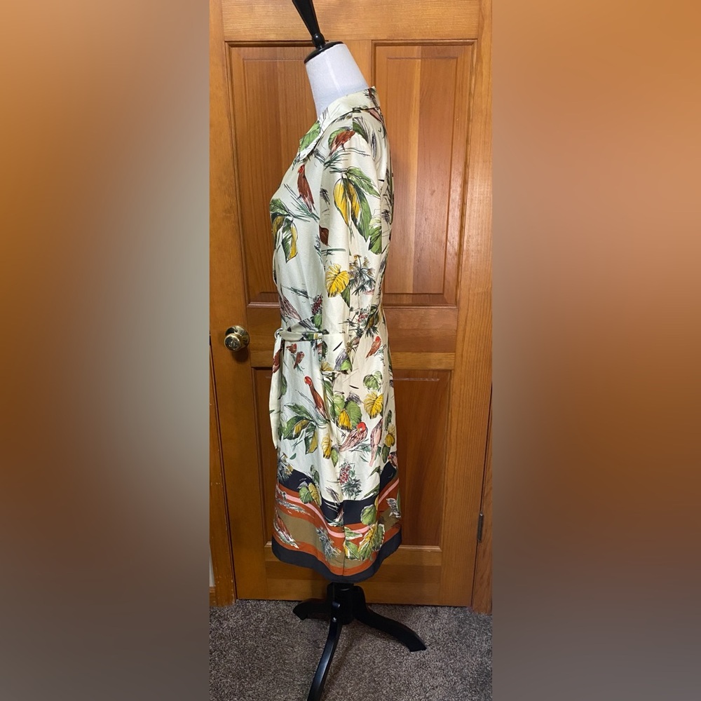 Zara Birds Of Paradise Shirt Dress - Picture 3 of 4
